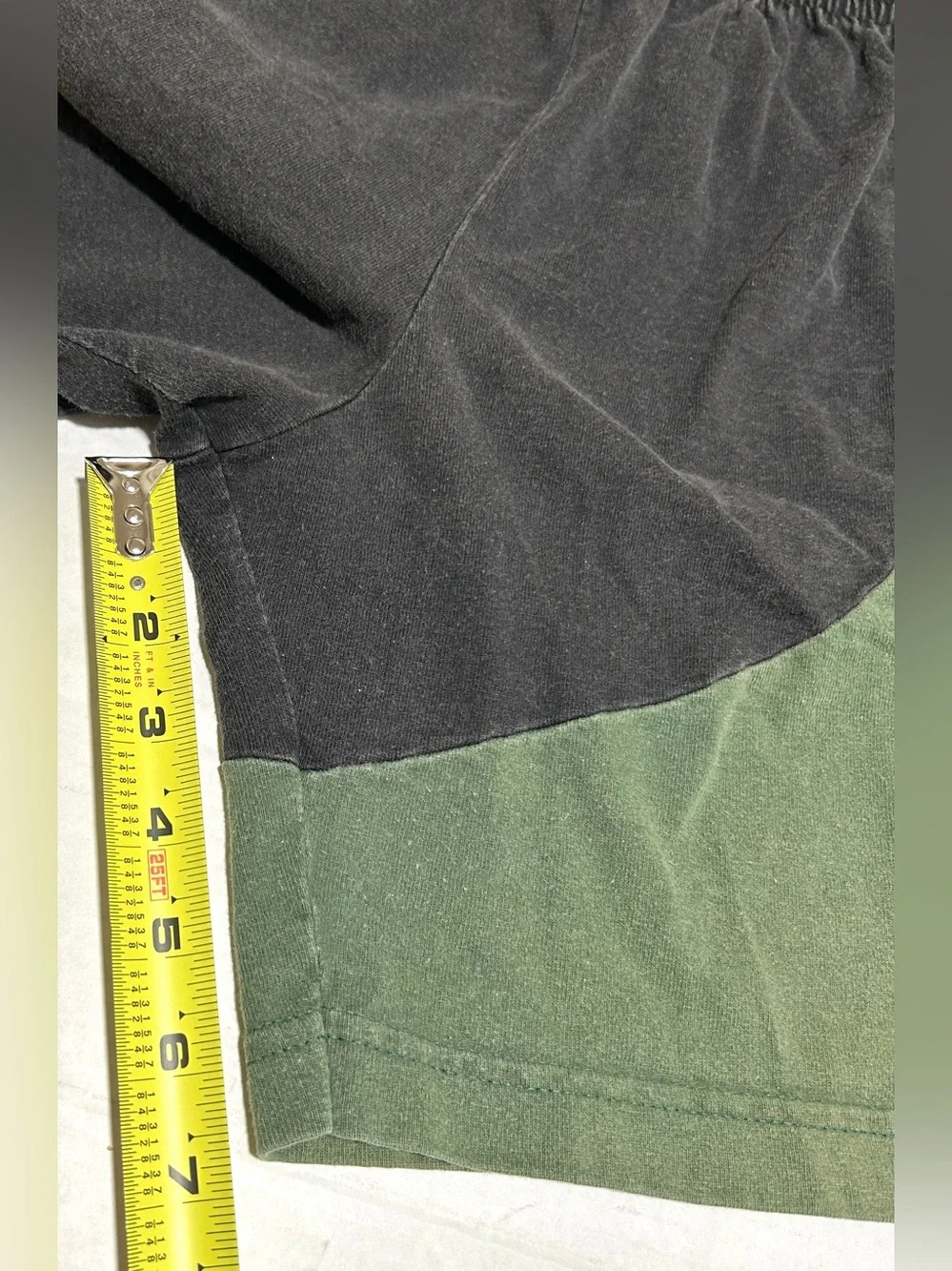 Black and Olive Green Men’s Athletic Shorts